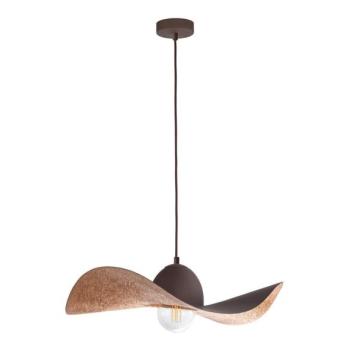  Csillár zsinóron KAPELLO 1xE27/60W/230V átm. 55 cm barna/réz  kép