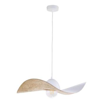  Csillár zsinóron KAPELLO 1xE27/60W/230V átm. 55 cm fehér/arany  kép
