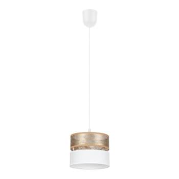  Csillár zsinóron LIMA 1xE27/60W/230V arany/fehér  kép