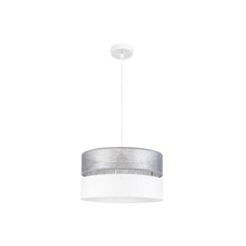  Csillár zsinóron LIMA 1xE27/60W/230V ezüst/fehér  kép