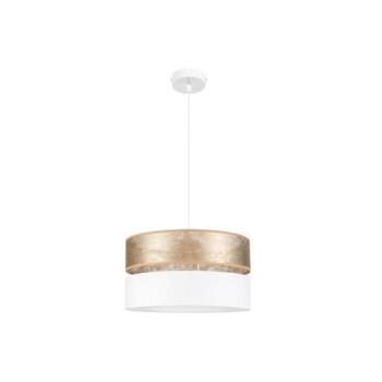  Csillár zsinóron LIMA 1xE27/60W/230V fehér/arany  kép
