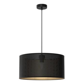  Csillár zsinóron LOFT SHADE 1xE27/60W/230V á. 40 cm fekete/arany  kép