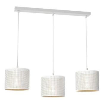  Csillár zsinóron LOFT SHADE 3xE27/60W/230V fehér/arany  kép
