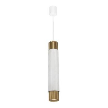  Csillár zsinóron Marble white/brass 1xGU10/8W/230V  kép