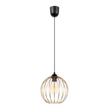  Csillár zsinóron MATT 1xE27/60W/230V fekete/réz  kép