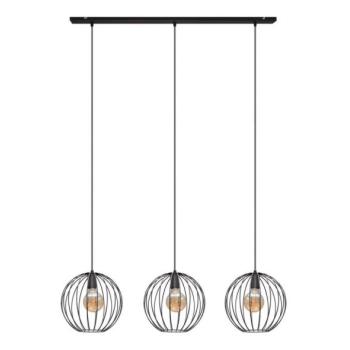 Csillár zsinóron MERCURE 3xE27/15W/230V fekete  kép