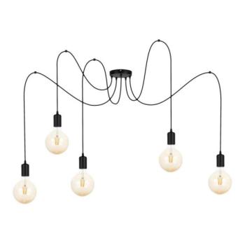  Csillár zsinóron MIROS 5xE27/60W/230V pók fekete  kép