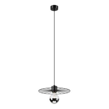  Csillár zsinóron MONTANA 1xE27/15W/230V átm. 30 cm fekete  kép