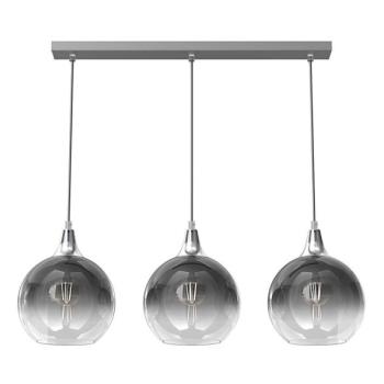  Csillár zsinóron MONTE 3xE27/60W/230V á. 20 cm matt króm  kép