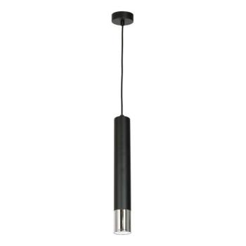  Csillár zsinóron NEST 1xGU10/8W/230V fekete/fényes króm  kép