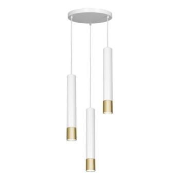  Csillár zsinóron NEST 3xGU10/8W/230V kerek fehér/arany  kép