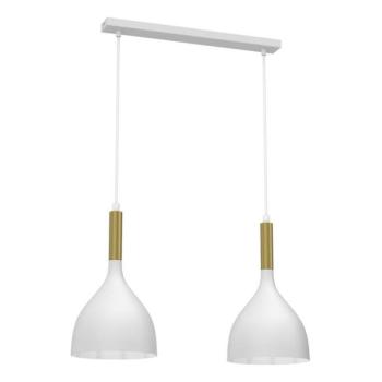  Csillár zsinóron NOAK 2xE27/15W/230V fehér/arany  kép