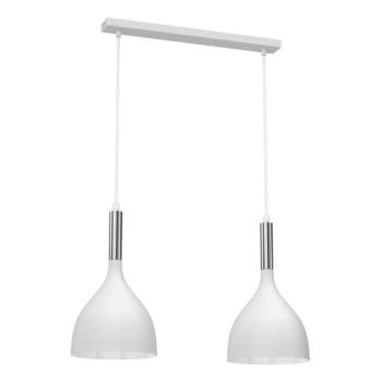  Csillár zsinóron NOAK 2xE27/15W/230V fehér/króm  kép