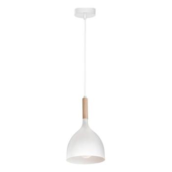  Csillár zsinóron NOAK WOOD 1xE27/15W/230V fehér/bükkfa  kép