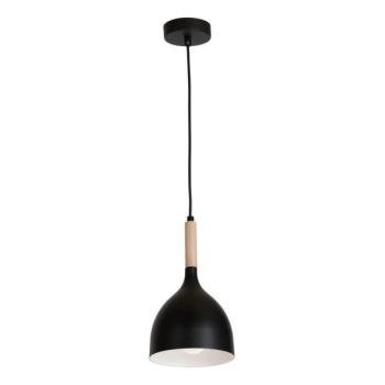  Csillár zsinóron NOAK WOOD 1xE27/15W/230V fekete/bükkfa  kép