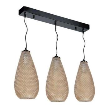  Csillár zsinóron PETRA 3xE27/60W/230V barna  kép
