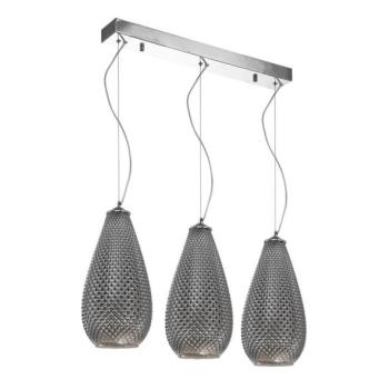  Csillár zsinóron PETRA 3xE27/60W/230V szürke  kép