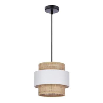  Csillár zsinóron RATTAN 1xE27/40W/230V fehér/barna  kép