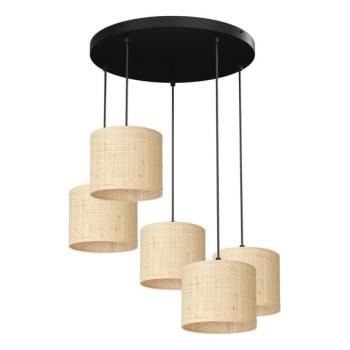  Csillár zsinóron RATTAN 5xE27/60W/230V rattan  kép