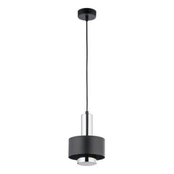  Csillár zsinóron RIF LUX 1xGX53/12W/230V átm. 15 cm fekete/fényezett króm  kép