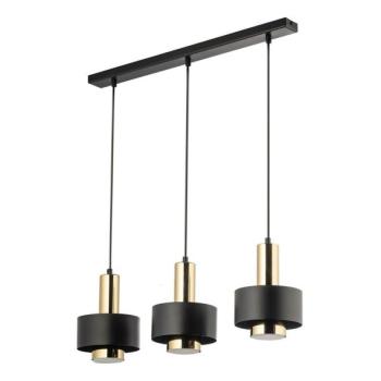  Csillár zsinóron RIF LUX 3xGX53/12W/230V fekete/arany  kép