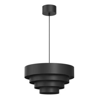  Csillár zsinóron RINGS 1xE27/15W/230V fekete  kép