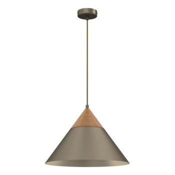  Csillár zsinóron SINGLE 1xE27/15W/230V réz/bükkfa  kép