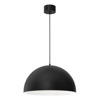  Csillár zsinóron SINGLE 1xE27/60W/230V átmérő 50 cm fekete/fehér  kép