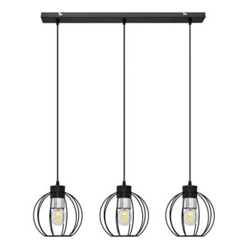  Csillár zsinóron STARLIGHT 3xE27/15W/230V fekete/ezüst  kép
