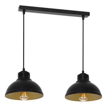  Csillár zsinóron SVEN 2xE27/15W/230V fekete/arany  kép
