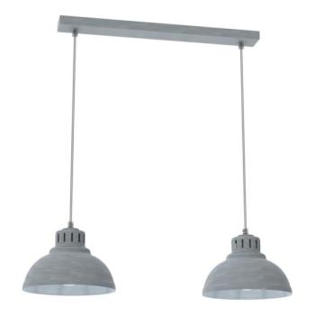  Csillár zsinóron SVEN 2xE27/15W/230V szürke  kép