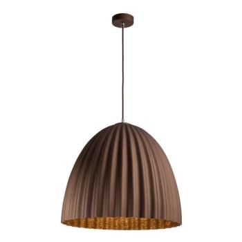  Csillár zsinóron T 1xE27/60W/230V átm. 50 cm barna/arany  kép