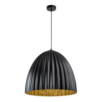  Csillár zsinóron T 1xE27/60W/230V átm. 70 cm fekete/arany  kép