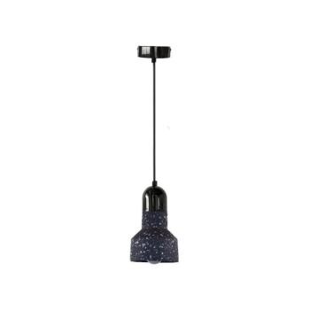  Csillár zsinóron TERRAZZO 1xE27/60W/230V átm. 12 cm fekete  kép