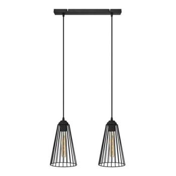  Csillár zsinóron TORRI 2xE27/15W/230V fekete  kép