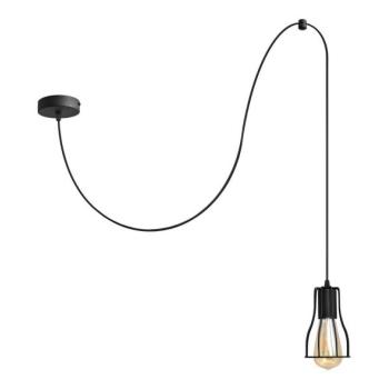  Csillár zsinóron TUBE 1xE27/15W/230V fekete  kép