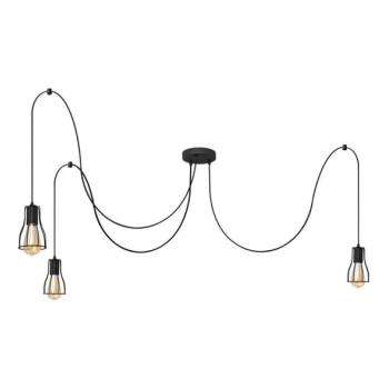  Csillár zsinóron TUBE LONG 3xE27/15W/230V fekete  kép