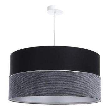  Csillár zsinóron TWIST 1xE27/60W/230V fekete/szürke/ezüst  kép