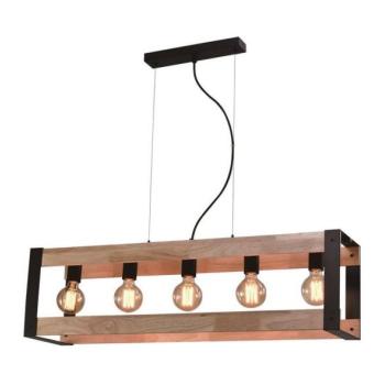  Csillár zsinóron VARNA 5xE27/40W/230V tölgy  kép