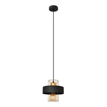  Csillár zsinóron VOLTA 1xE27/15W/230V fekete/arany  kép