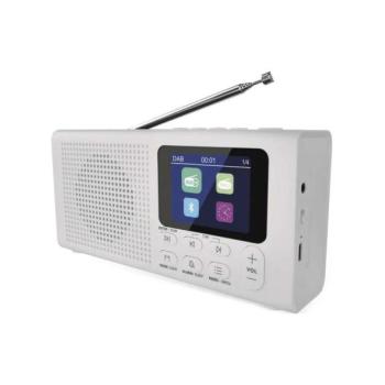 DAB DAB+ FM rádió 3W/5V/4xAA fehér  kép