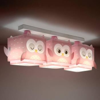 Dalber függőlámpa Little Owl, rózsaszín, 3-as lámpa kép