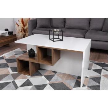  DILAY konferencia asztal 52x100 cm barna/fehér  kép