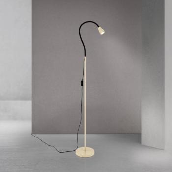 Dotty álló világítás, khaki, magasság 145 cm, hajlított kar, GU10 kép