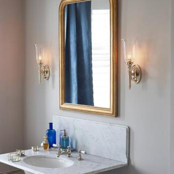 Dryden LED fali lámpa, fürdőszobai, üvegárnyékolóval, IP44 kép