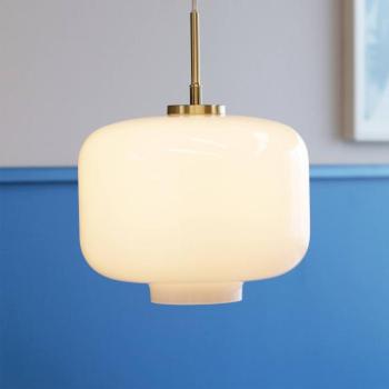 Dyberg Larsen Arp függőlámpa, sárgaréz színű, üveg, Ø 30 cm kép