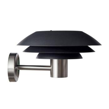 Dyberg Larsen DL31Kültéri fal fekete/acél Ø31cm kép
