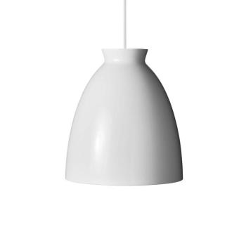 Dyberg Larsen függesztett lámpa Milano, Ø 30 cm, fehér fényes kép