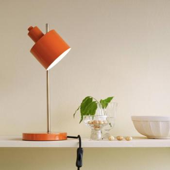 Dyberg Larsen Ocean asztali lámpa, narancssárga, magasság 43 cm, fém kép