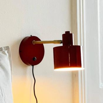 Dyberg Larsen Ocean fali lámpa, sötétvörös, kinyúlás 30 cm kép